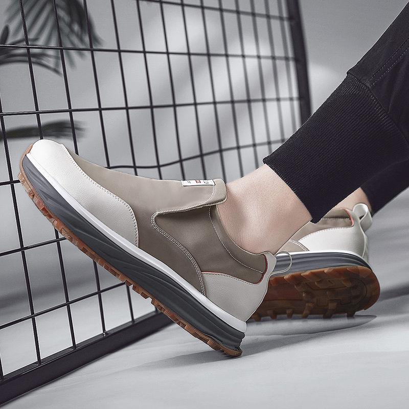 Leather Men Shoes Casual Shoes Men Sneakers Italian Breathable Leisure Male Footwear Homme