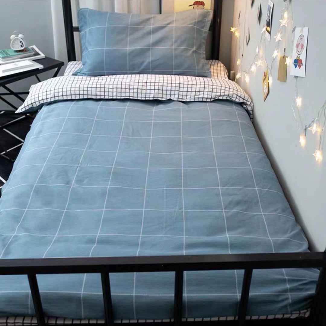 Three-piece Bed Male Dormitory Simple Style Sub-single Quilt Cover Bed Sheet Pillowcase Set