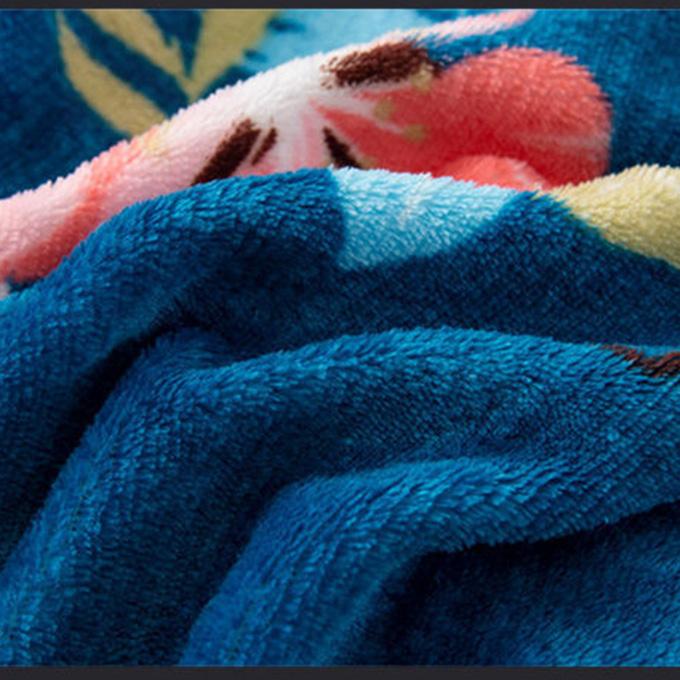 Use A Thicker Blanket on The Bed To Soften and Soften The Blue Fleece Blanket To Thicken The Extra Blanket Quilt Coral Fleece Bed Siesta Cover Blanket