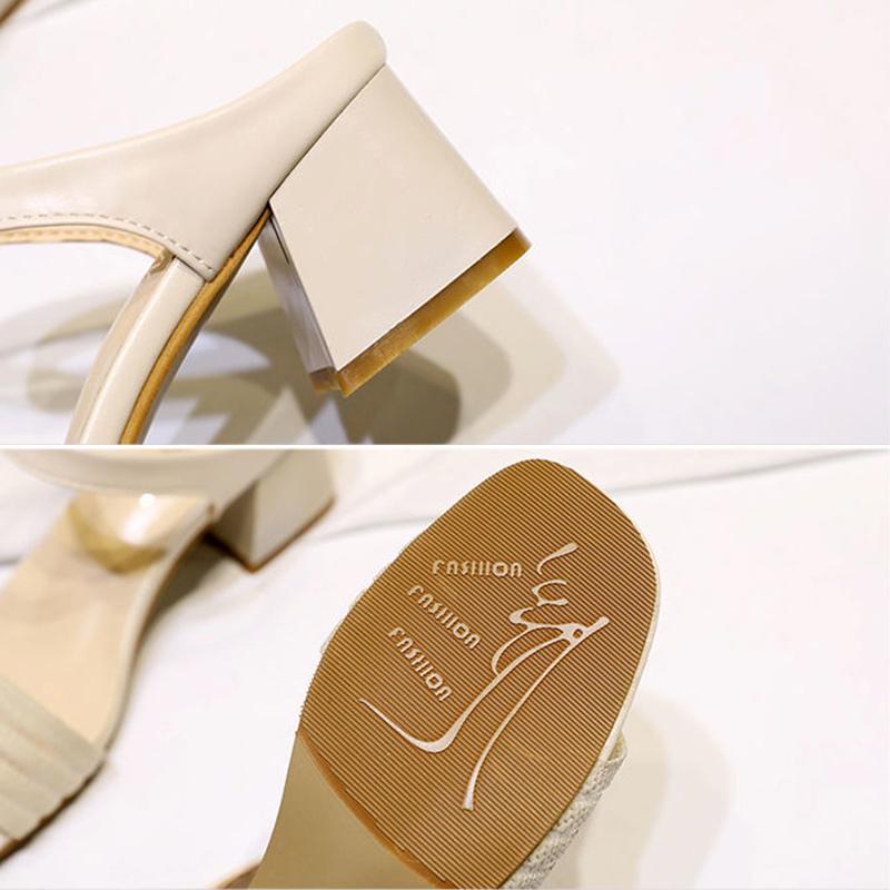 Ladies Sandals Wear Foreign Style Slippers Summer Fashion All-match Wedge Elegant Sandals