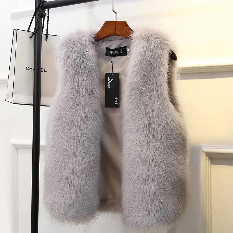 Autumn and Winter Women's Vest Fashion Mink Fur Vest Plus Plush Thick Plush Vest Jacket