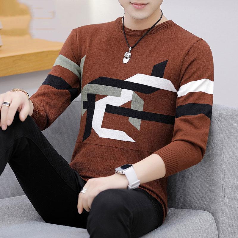 Male Sweater 2019 Autumn Winter Fashion O-neck Pullover Casual Slimfit Mens Wool Knitted Sweaters