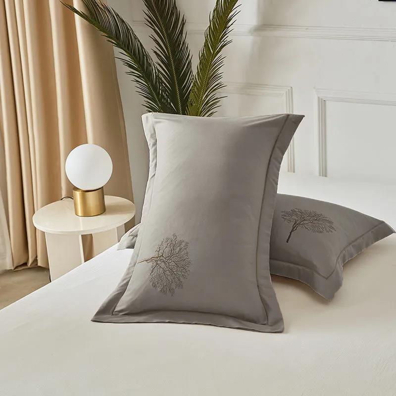 Pillowcase Brushed Simple Thickened Soft Pillowcase 48x74 Pillowcase Pair Set