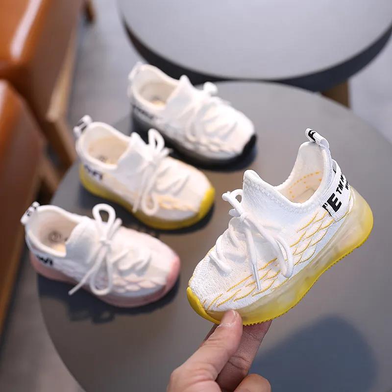 Children's Shoes In Spring and Summer Boys' Flat Sports Mesh Shoes Breathable Soft Sole Antiskid Casual Shoes Girls' Light Shoes