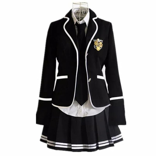 Children's School Uniform Clothing and Long Sleeved Chorus of Primary School Students Reading British Student School Uniforms