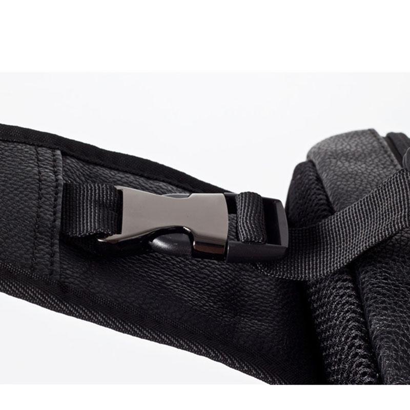 Chest Bag Men Black Multi-pocket Headphone Hole Messenger Bag Outdoor Sports Shoulder Bag