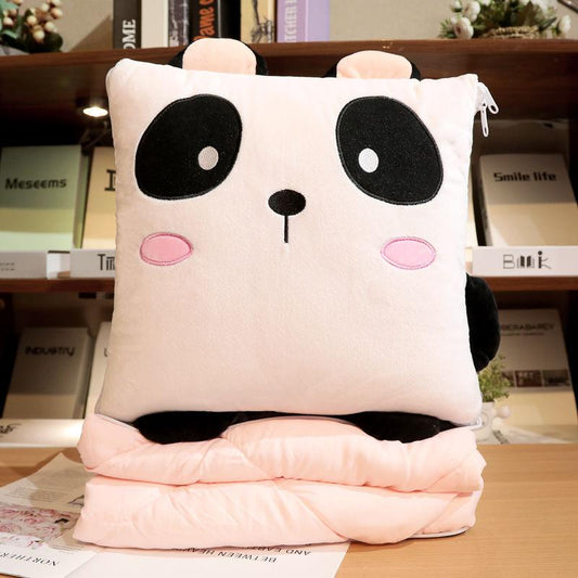 Multifunctional Quilt Cute Pillow Quilt Dual-use Sleeping Pillow Nap Cover Blanket Office Cushion Car Interior Car Cushion Pillow Portable Blanket