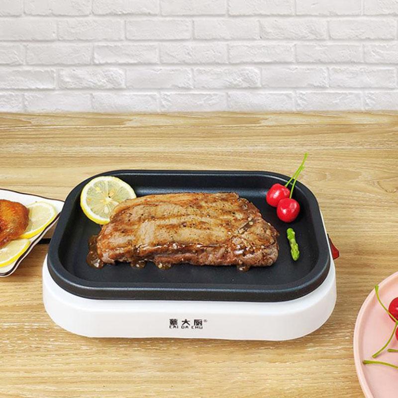 800W Electric Bakeware Frying Egg Machine Flat Bottom Frying Pan Kitchen Supplies Baking Pan for Family