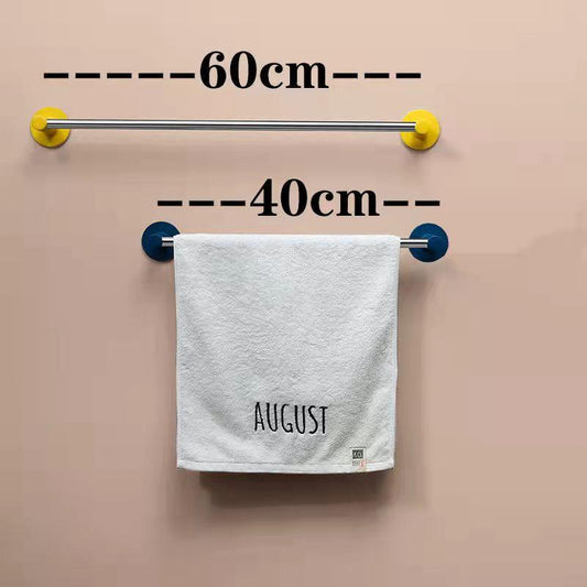 Towel Rack Rag Rack Slipper Rack Bathroom Toilet Towel Bar Kitchen Single Rod Thickened Simple Rack Multi-color Optional Hanging Rack