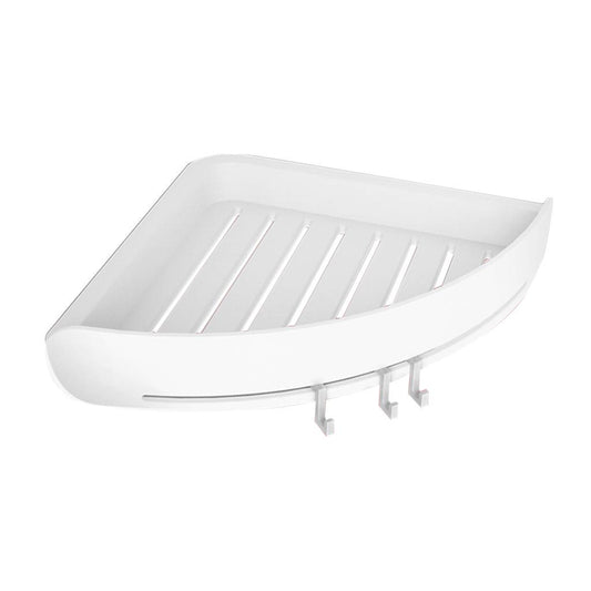 Bathroom Triangular Shower Shelf Corner Bath Storage Holder Organizer Rack