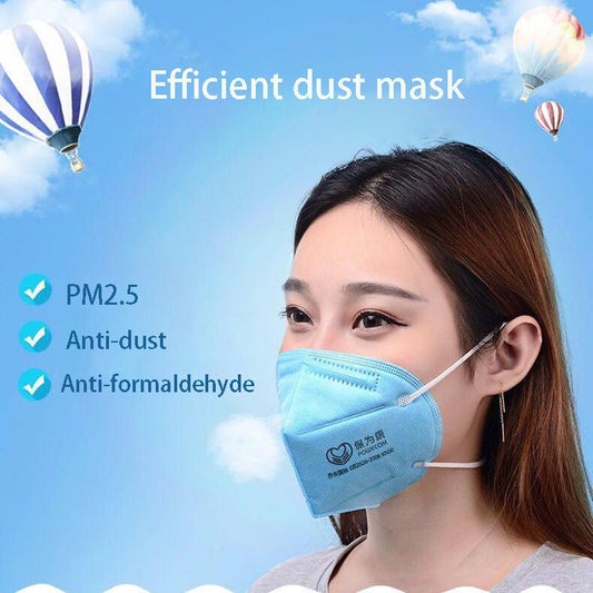 Adult KN95 High Efficiency Filter Respiratory Mask Safety Protective Mask Dust-proof Anti-fog PM2.5 Masks