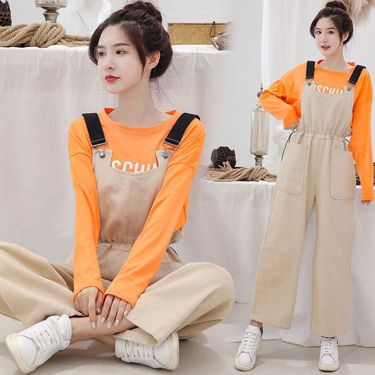 WTEMPO 1 Pcs Woman Summer Woman Jumpsuit Jeans Long Romper Pants Pockets Sleeveless Adjusted Overalls Jeans Trousers