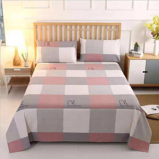 Thick Bed Sheet Single Dormitory Double Bed Single Three-piece Set Tatami Bed Sheet Two Pillowcases Washable and Easy To Fold Anti-static