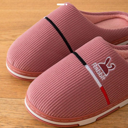 Cotton Slippers Men's Winter Home Indoor Warm Non-slip Thick Bottom Suede Cotton Shoes