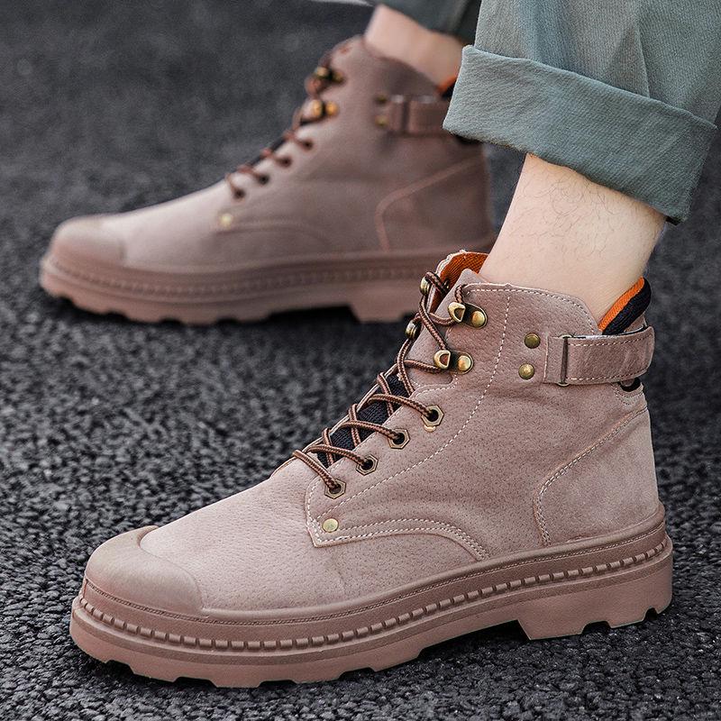 Men's Winter Martin Boots Fashion Snow Boots Windproof and Warm Outdoor Travel