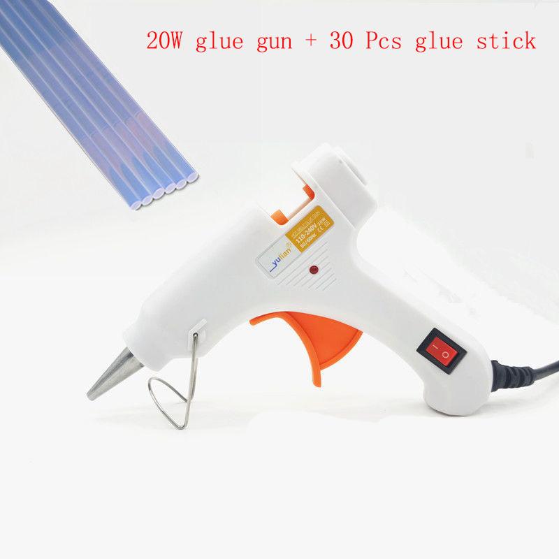Electric-hot Melt Gun Plus 30pcs Glue Stick Household Children DIY Repair Tool Set Small Glue Gun Hand Tool