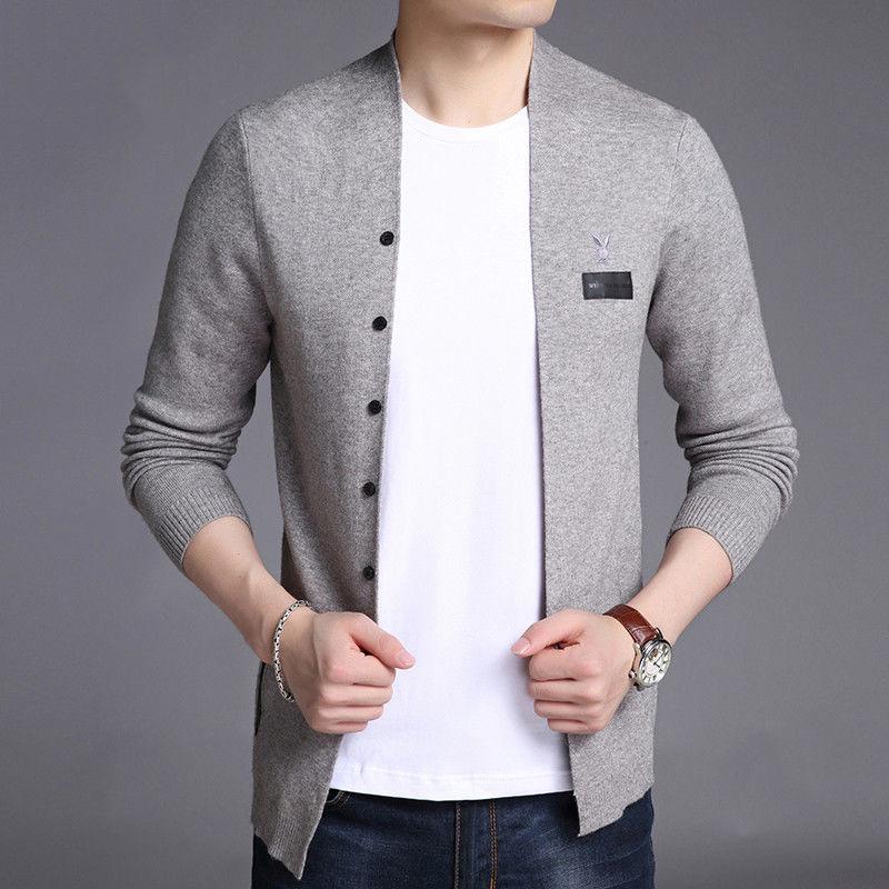 Cardigan Men Casual Knitted Sweater Men Clothes 2019 Autumn Winter Mens Sweaters and Cardigans Coat
