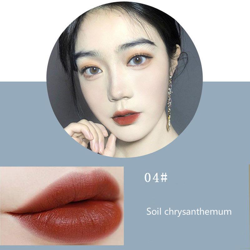 Matte velvet lipstick student cute retro cherries alternative color long lasting lipstick