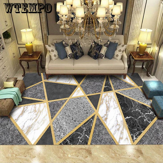 European Style Home Decoration Carpet Comfortable Living Room Anti-slip Geometric Carpets