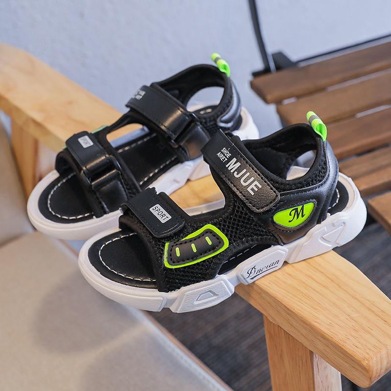 Boys Girls Sandals Summer Korean Kids Non-slip Soft-soled Breathable Beach Shoes Large Children's Shoes