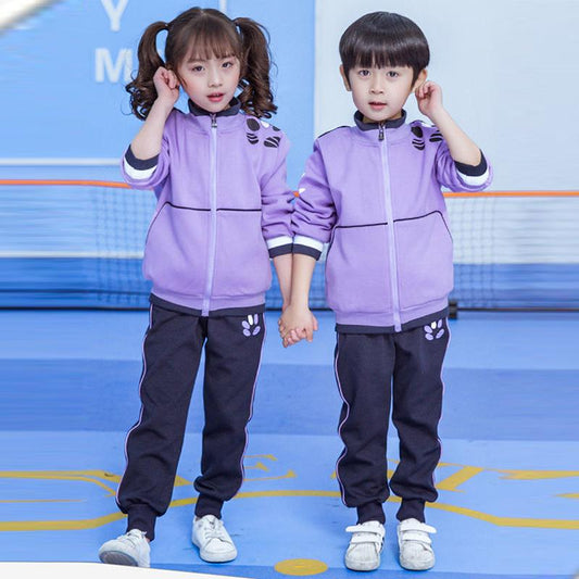 Elementary School Uniform Suit Autumn and Winter Clothes Teacher's Uniform Suit Kindergarten Uniform Spring and Autumn Two-piece Sportswear