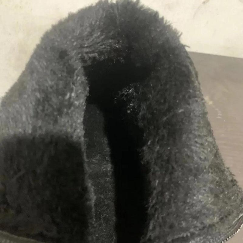 Winter Thick-heeled Warm and Comfortable Martin Boots Short Tube Non-slip Plus Velvet Soft Leather Women's Cotton Shoes
