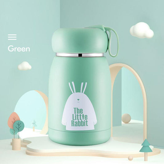 Thermos Cup Portable Water Cup Children Cup Girl Student Cute 304 Stainless Steel Water Cup Drinking Water In Winter Milk Cup