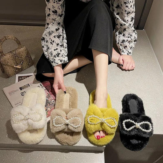 Fall/winter Trend Women's Cotton Slippers Warm and Durable Flat Shoes Fashion Casual