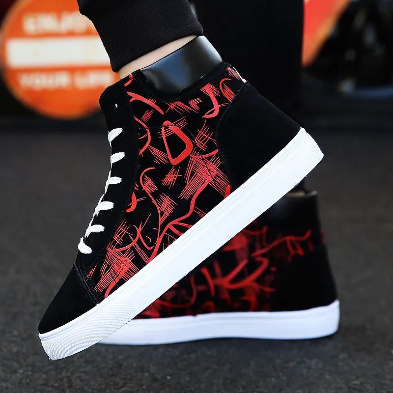 Spring Men High Top Shoes Men's Shoes Student Canvas Shoes Men's Casual Shoes Youth Sneakers Men's Casual Shoes