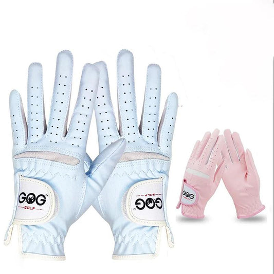 Golf Gloves Imported Super Slim Cloth Suede Breathable Wear-resistant Ladies Two-handed Sports Gloves