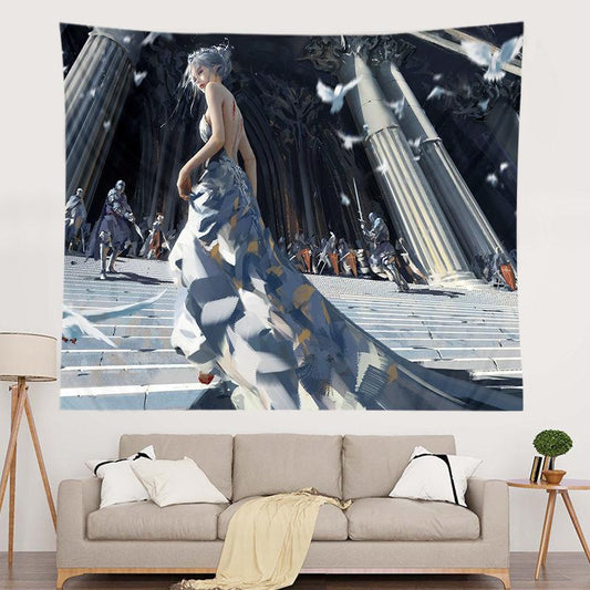 Net Celebrity Home Background Cloth Anime Ghost Knife Two-dimensional Tapestry Student Dormitory Bedroom Decorative Wall Covering
