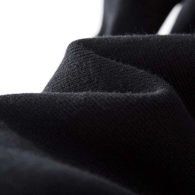 Little Black Dress with Wooden Ears Spring and Autumn 2021 New FashionThin Waist Thin Temperament Dress