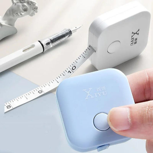 1/5pcs Mini Tape Measure 2m Self-locking Soft Ruler for Measuring Bust and Cutting Clothes Stationery Meter RulerA