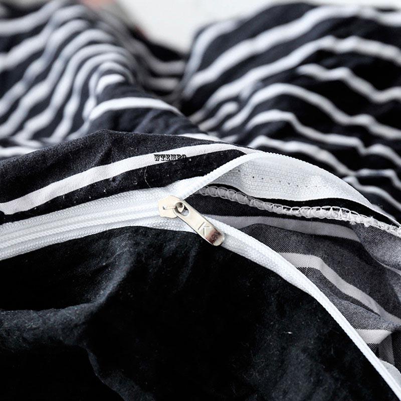 Quilt Cover Bedclothe Simple Stripe Bed Sheet Comfortable Quilt Cover Duvet Cover Pillow Case