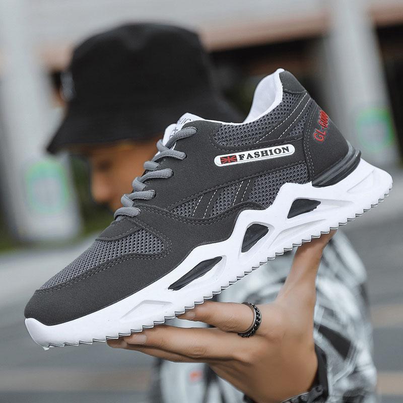 Sports Shoes Fashion Korean Spring and Summer Trendy Shoes Men's Casual Shoes Elastic Shoes Non-slip Shoes