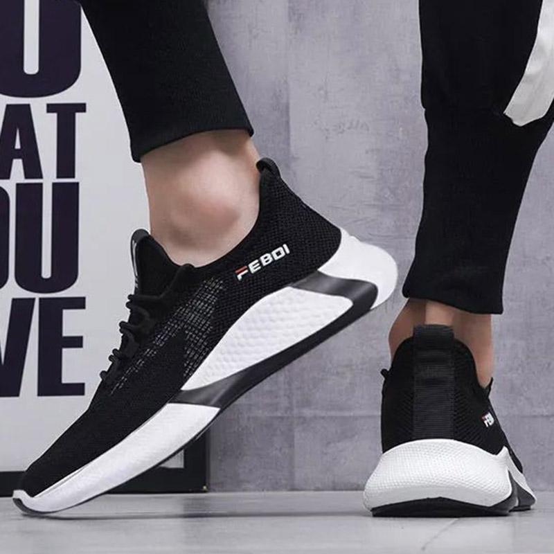 Men's Winter Fleece Thickening Casual Sports Shoes Lightweight Warm Running Cotton Shoes