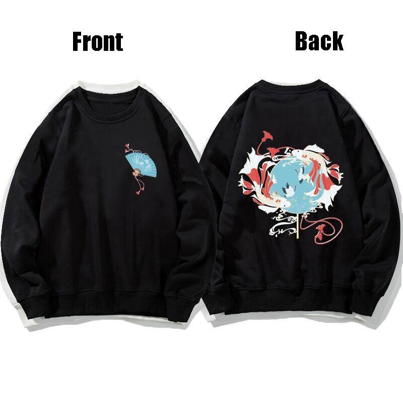 Spring Autumn Couples Pullover Sweatshirt Men and Women Thin Plus Size Loose Oversized Sweatshirt Coat Unisex