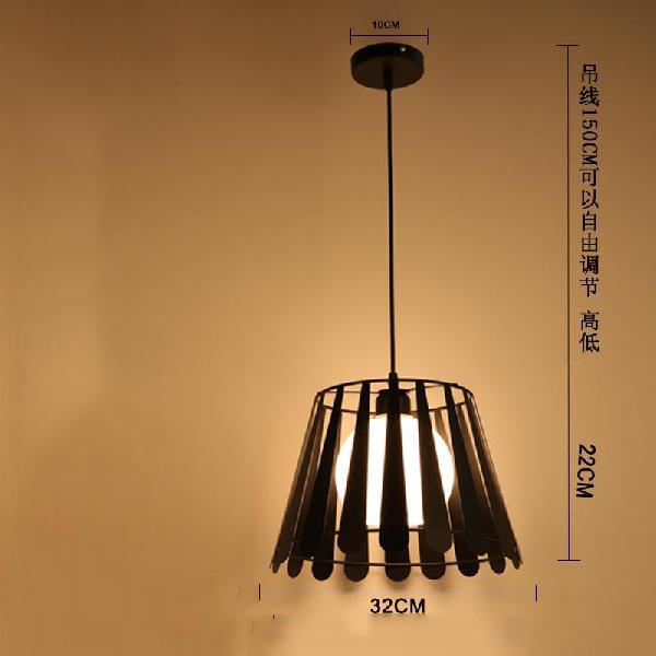 Loft Retro Industrial Coffee Hall Bar Iron Chandelier Chandelier Single Head Village Restaurant