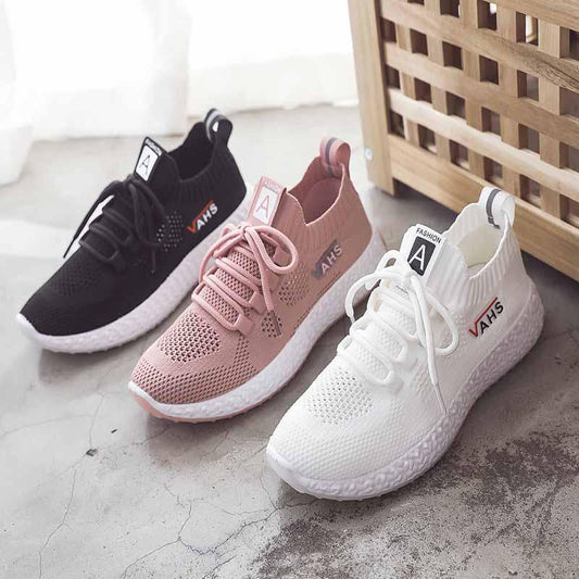 Plus Size 35-40 Summer Women White Mesh Sneakers Students Running Basketball Shoes Breathable Shockproof Non-slip Skate Shoes