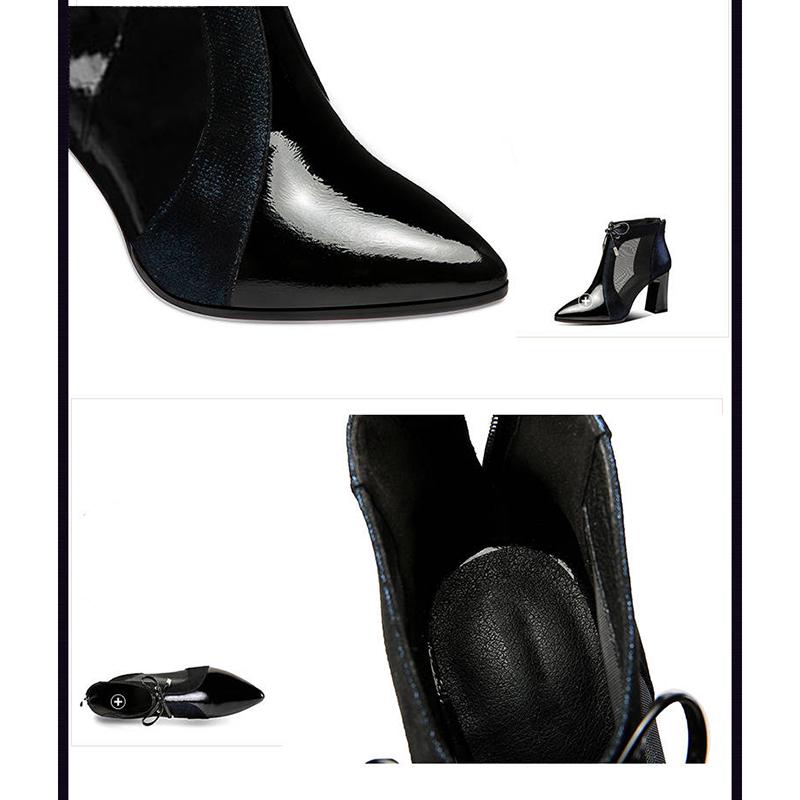 Women's Boots Pointed Toe Slip on Stretch-fabric Super Heel High Heels Female Winter Socks Boots