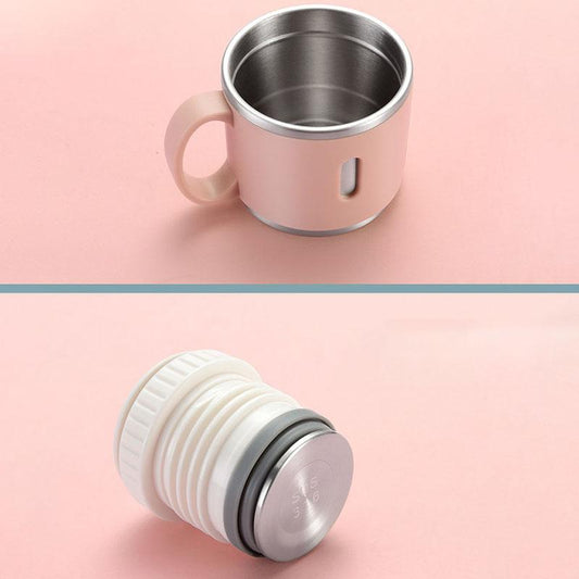 Thermos Cup Stainless Steel Vacuum Flask Female Large Capacity Student Water Cup Simple and Portable Men's Business Cup Drinking Cup