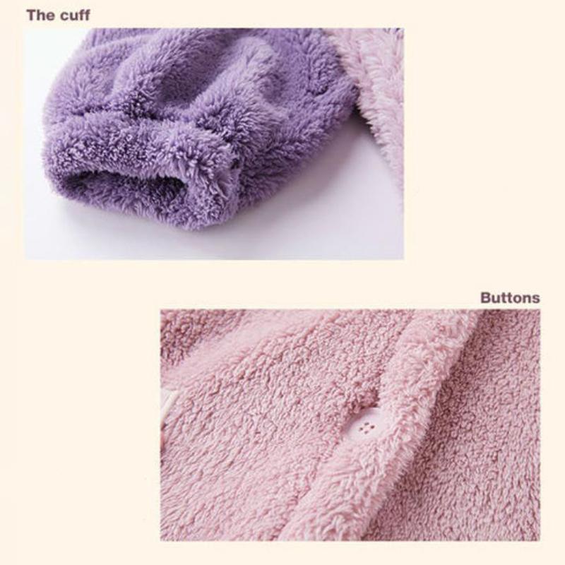 Princess Styling Ladies Home Clothes Winter Cashmere Warm Pajamas Quick-drying Bathrobe Robe Coat Long