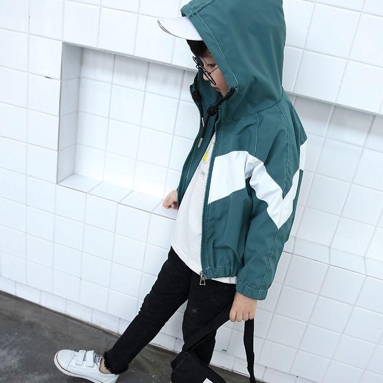 Boy Jacket Spring Autumn Long Sleeve Hoody Coats Boy Children Outerwear Boy's Coat with Hood