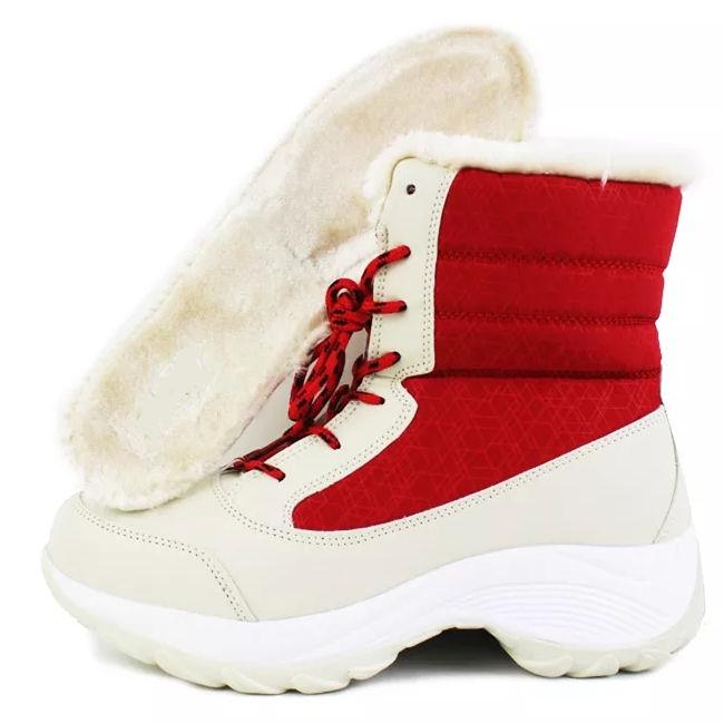 Autumn Winter Outdoor Warm Waterproof Snow Boots Cotton Boots Cotton Shoes Plush Thick Martin Shoes