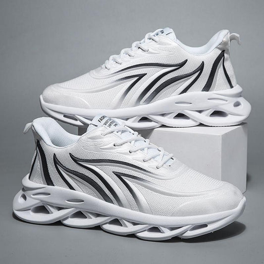 Men's shoes summer wild flying woven sports shoes men's running mesh breathable tide shoes