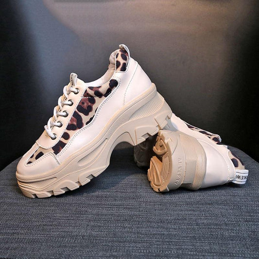 Daddy Shoes Female Korean Version of The Wild Sports Platform White Shoes Non-slip Wear-resistant Sports Shoes