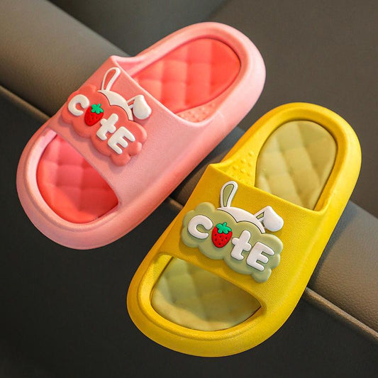Children's Slippers Summer Girls Princess Shoes Cartoon Slippers Soft Soles Indoor Baby Bathroom Bath Sandals Slippers