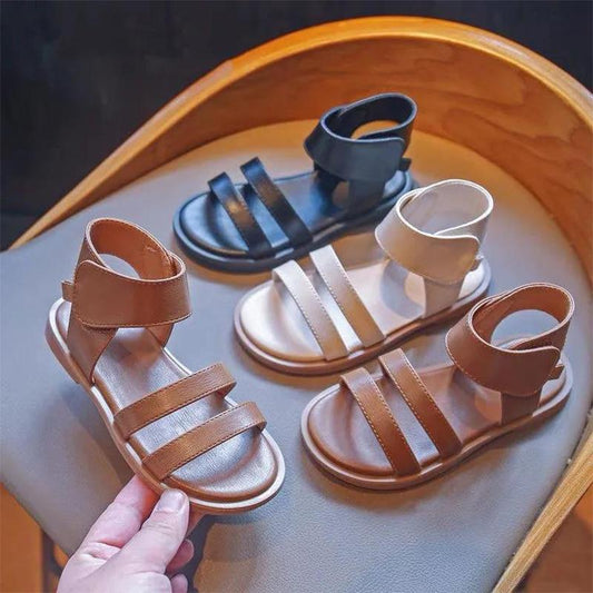 Kids Girls Sandals New Summer Toddler Shoes Girl Non-slip Kids Beach Sandal Toddler Shoe Soft Sandals Dancing Shoes Roman Shoes