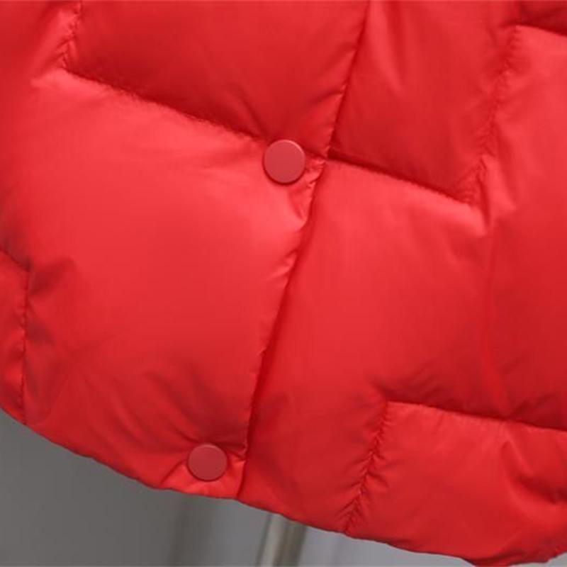 2021 Small Slim Stand Collar Lightweight Down Jacket Women's Short White Duck Down Fashion Jacket