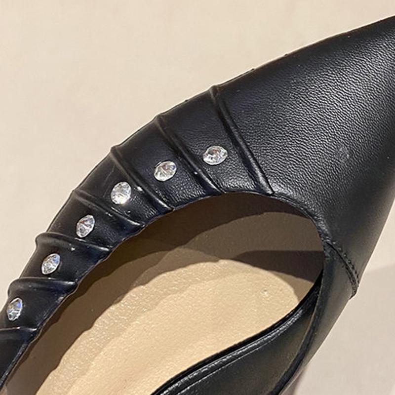 Sandals Women Summer Wear Casual Fashion All-match Baotou Word with Thick Heels High Heels Non-slip Pointed Sandals